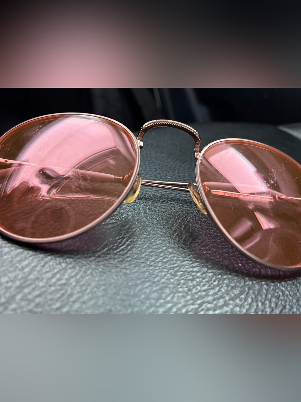 CRAP EYEWEAR Pink Round Sunglasses $119 originally!!
